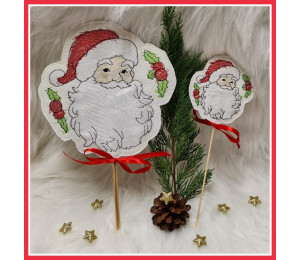 Stickdatei ITH - Stecker Weihnachtsmann 